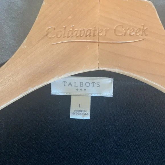 Talbots L open drape cardigan - Picture 2 of 4